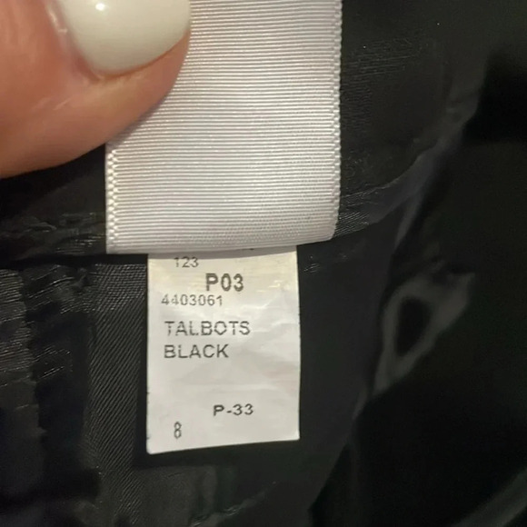 Talbots Curvy fit Flare pant trousers Black Women’s size 8 Business casual - Picture 13 of 14